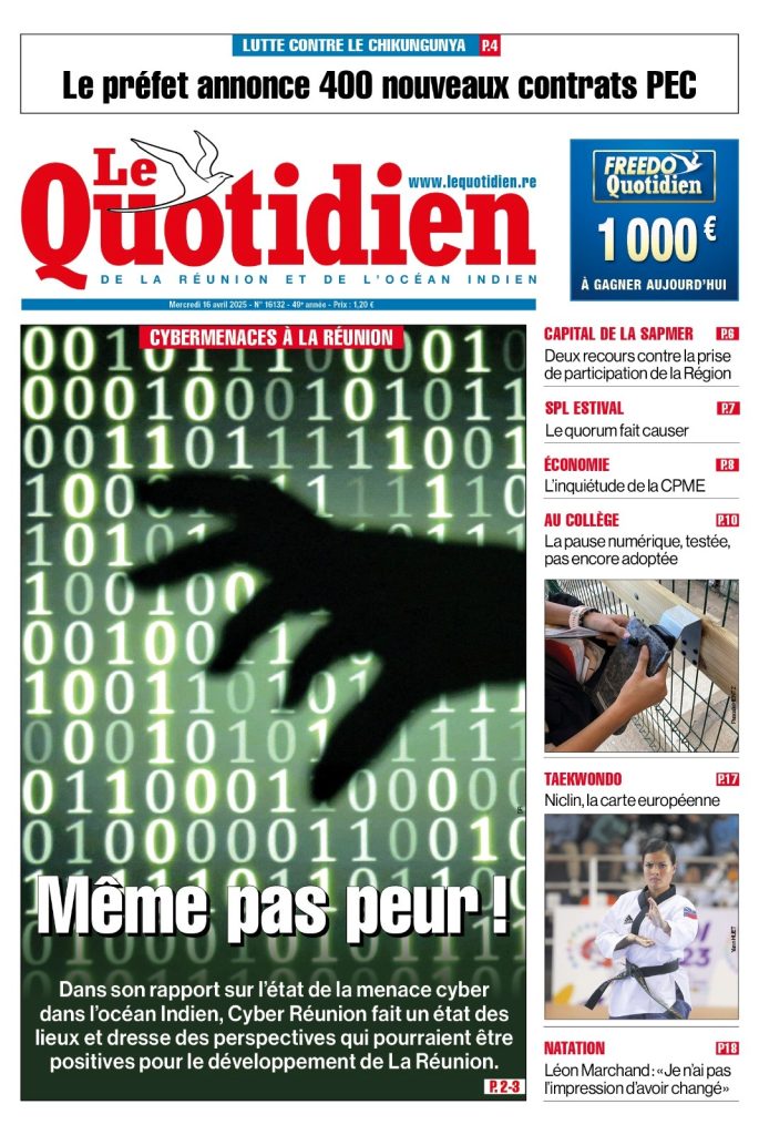 Une du Quotidien édition du Mercredi 16 avril 2025