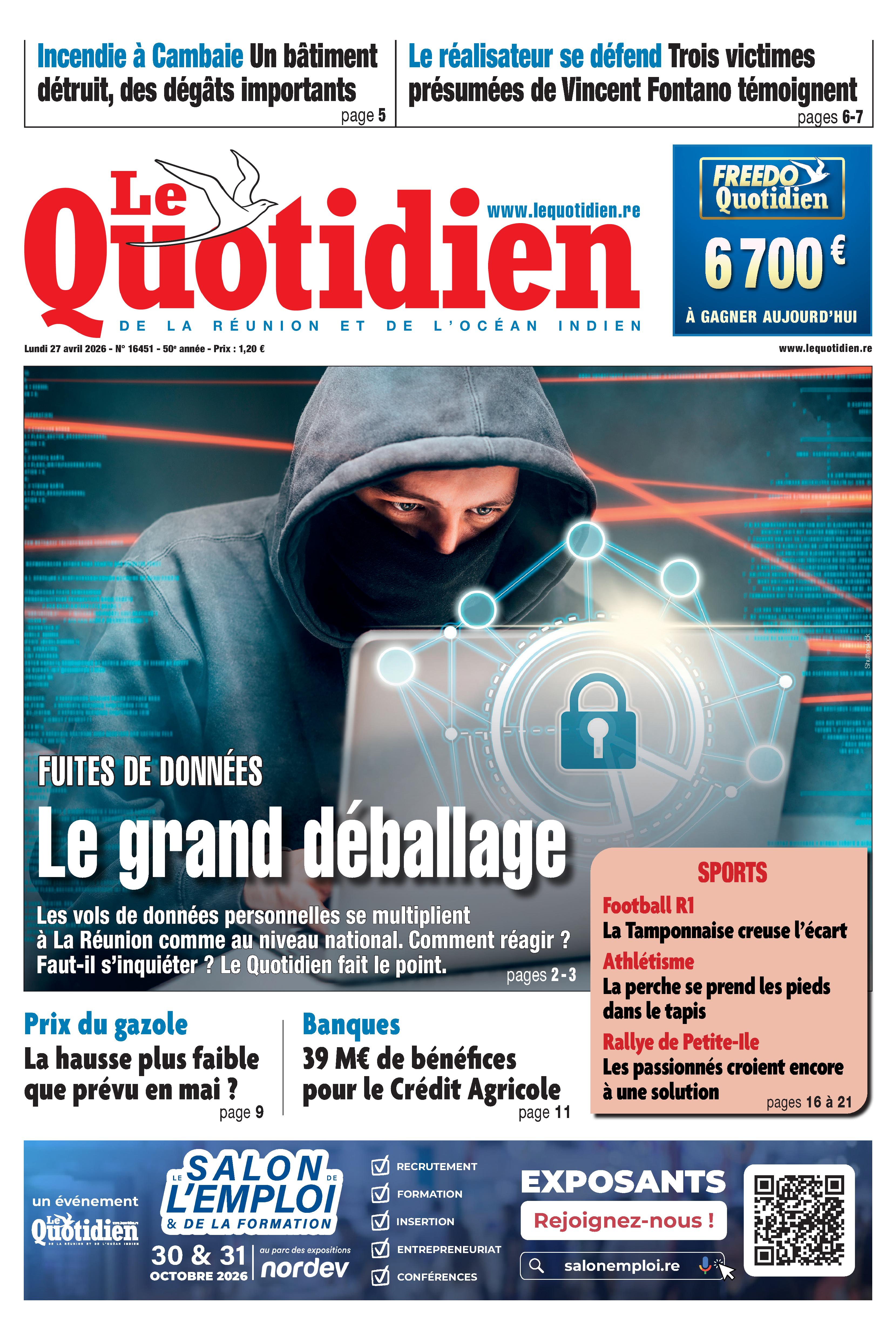 UNE Le Quotidien _ édition 27 avril 2026